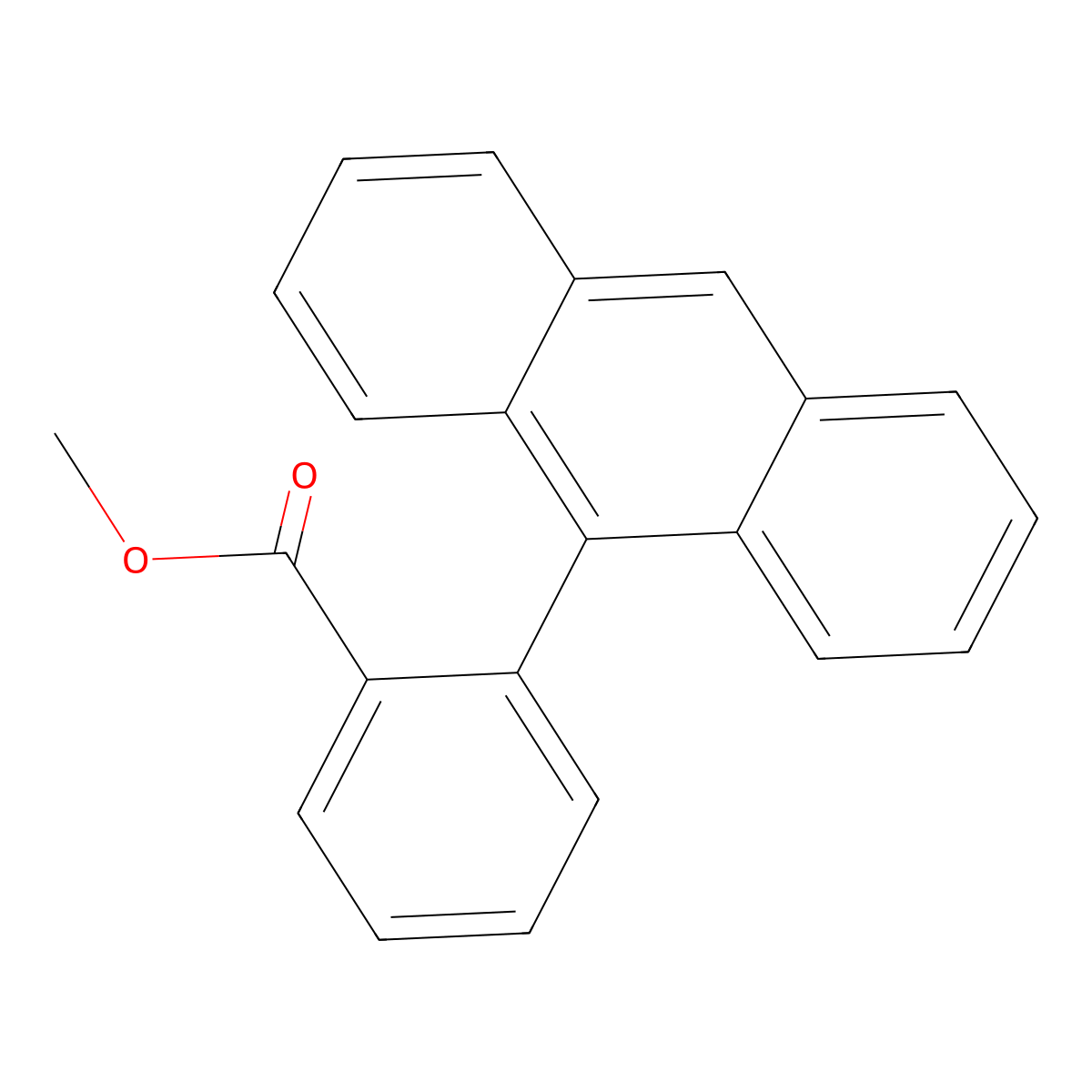 Methyl 2-(anthracen-9-YL)benzoate molecular structure, CAS 60997-97-9
