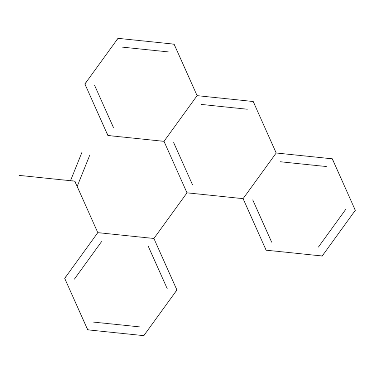 9-[2-(Prop-1-EN-2-YL)phenyl]anthracene molecular structure, CAS 60997-99-1
