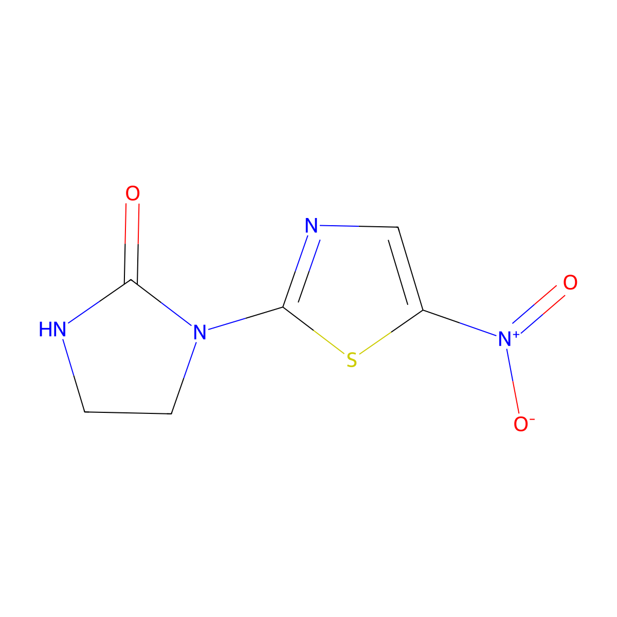Niridazole molecular structure, CAS 61-57-4