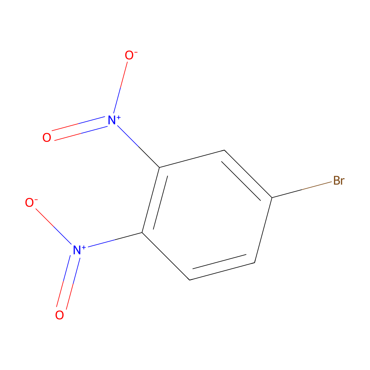 4-Bromo-1,2-dinitrobenzene molecular structure, CAS 610-38-8