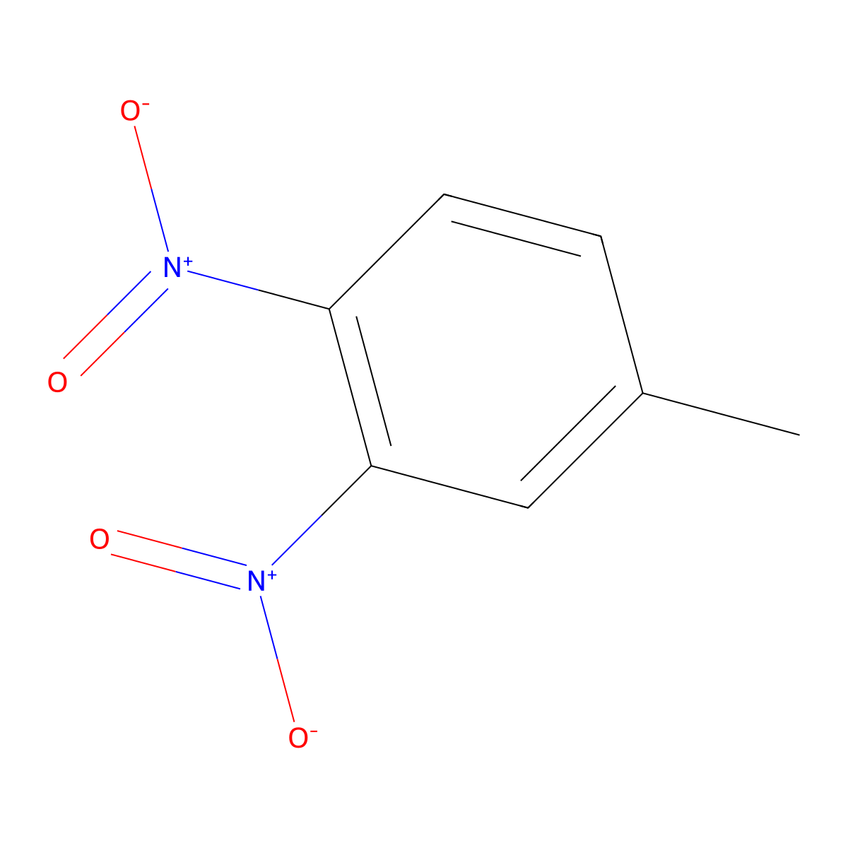 3,4-Dinitrotoluene molecular structure, CAS 610-39-9