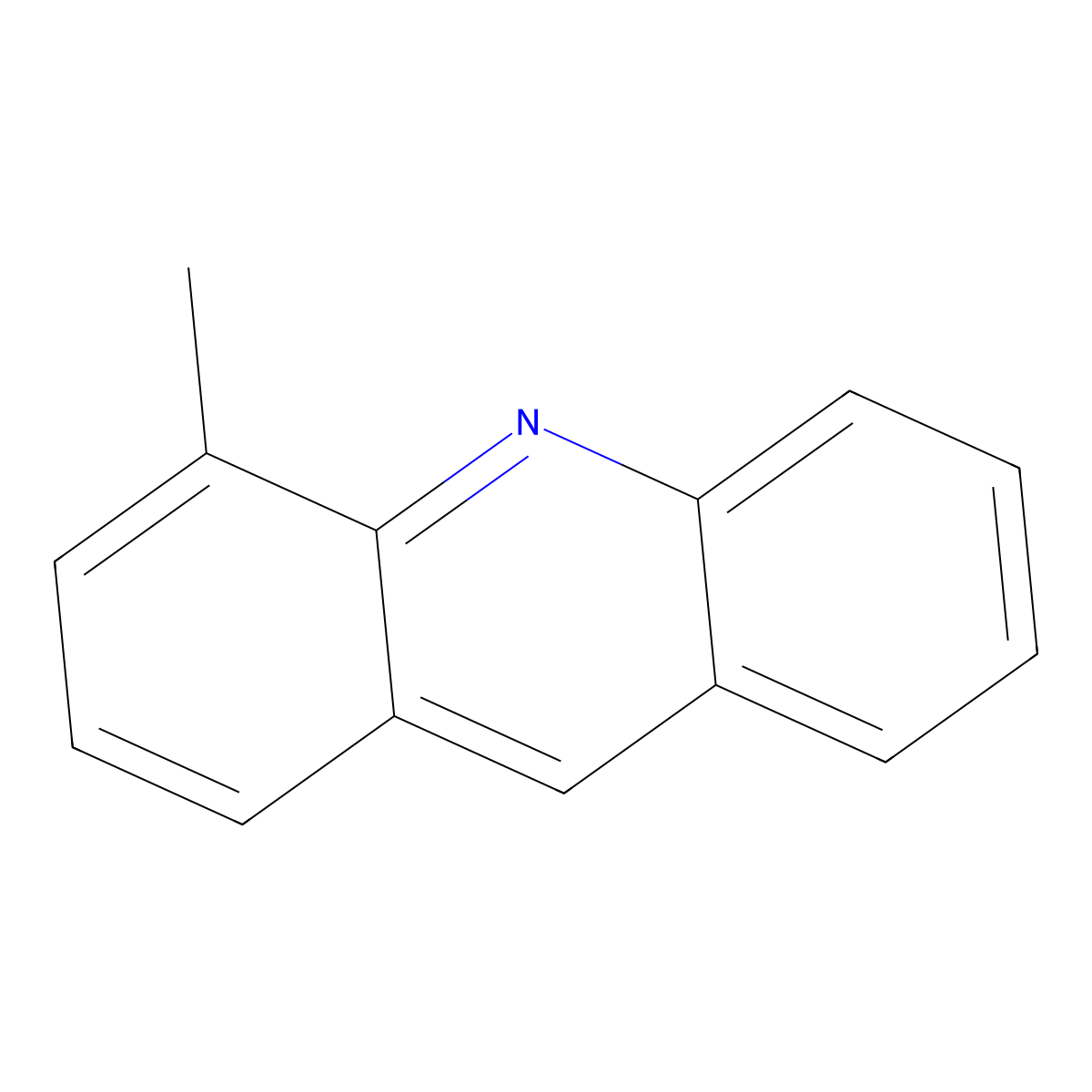 4-Methylacridine molecular structure, CAS 610-51-5