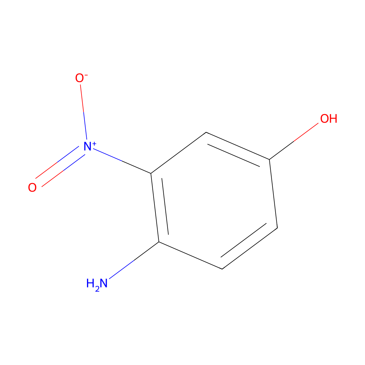 4-Amino-3-Nitrophenol molecular structure, CAS 610-81-1