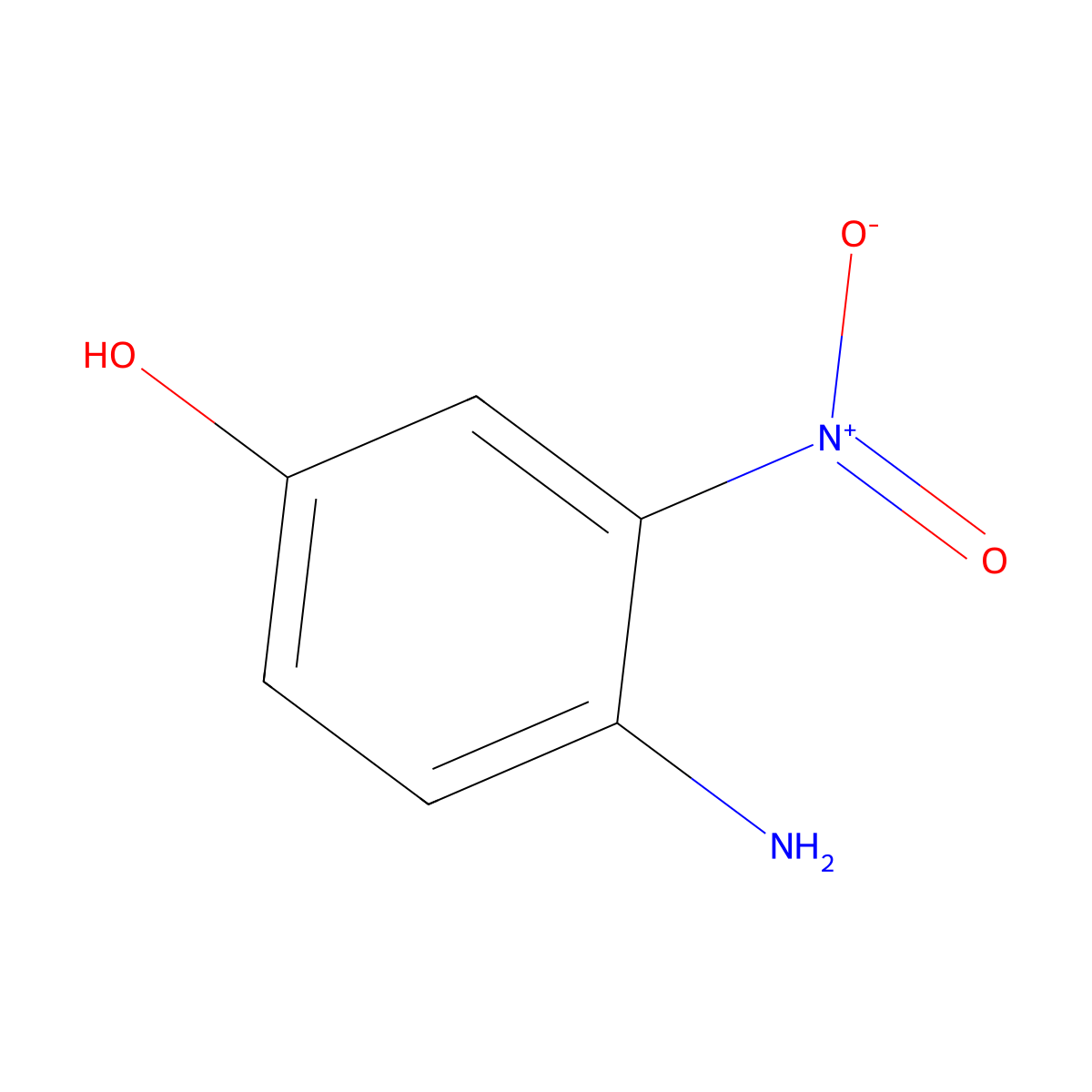 4-Amino-3-Nitrophenol molecular structure, CAS 610-81-1