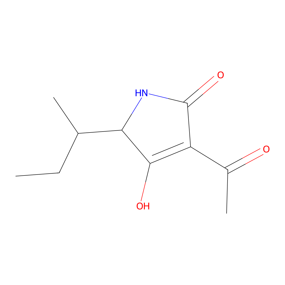 L-Tenuazonic acid molecular structure, CAS 610-88-8