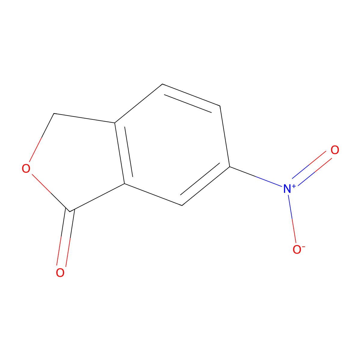 6-Nitrophthalide molecular structure, CAS 610-93-5