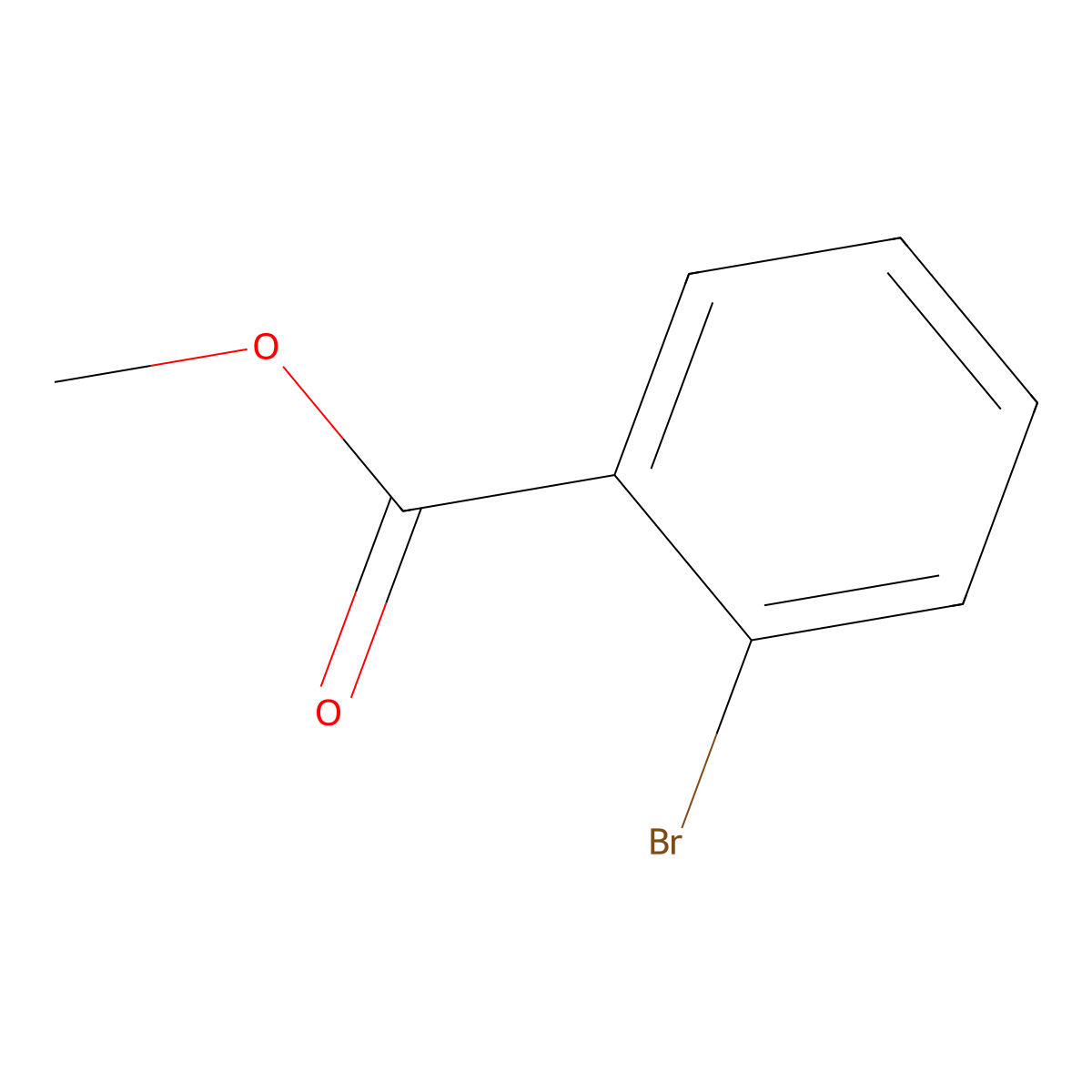 Methyl 2-bromobenzoate molecular structure, CAS 610-94-6