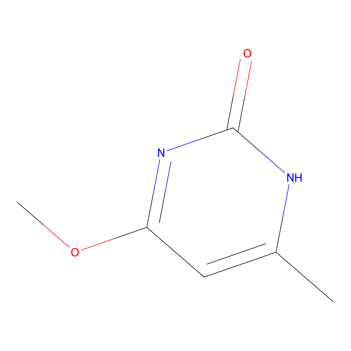 4-Methoxy-6-methylpyrimidin-2-ol molecular structure, CAS 61000-87-1