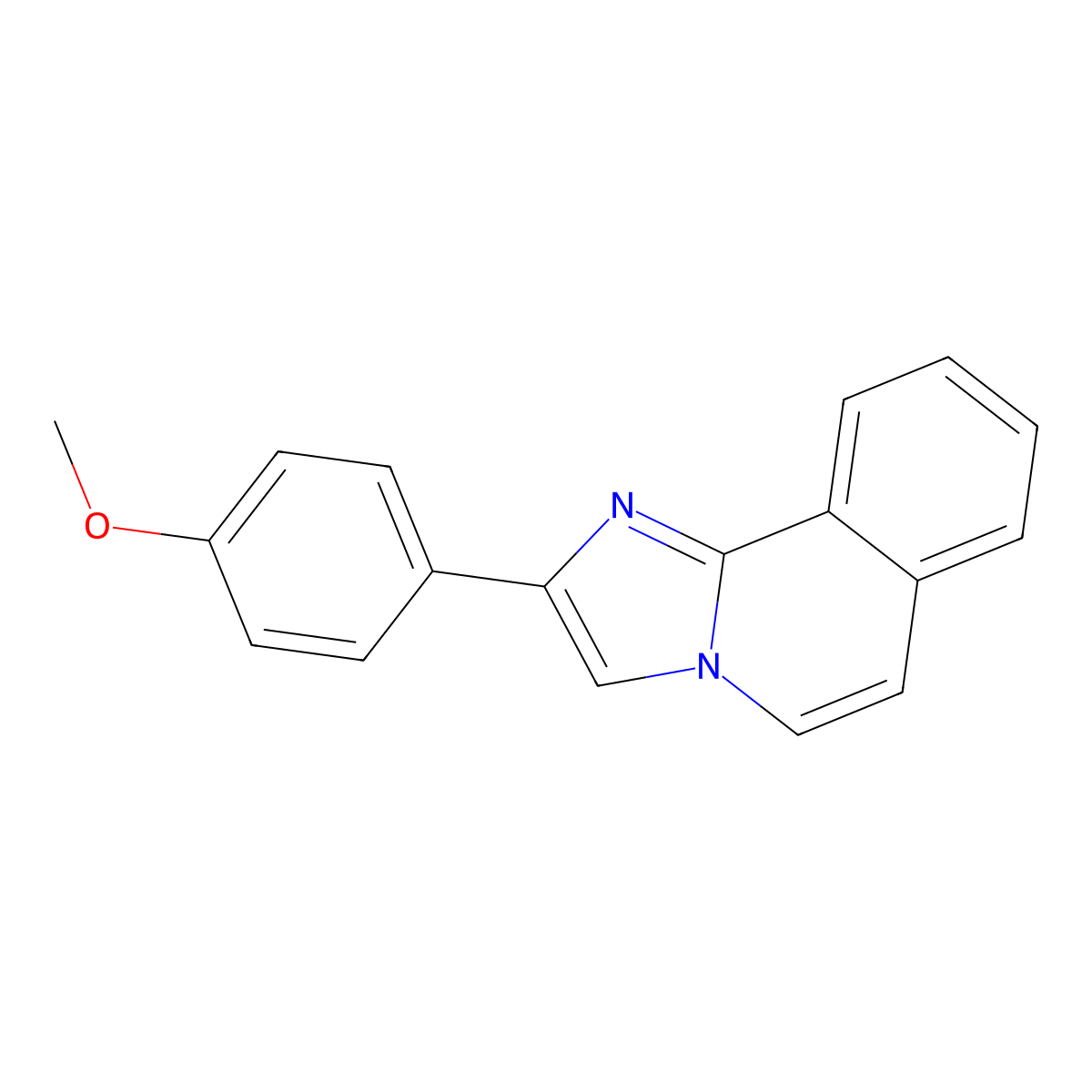 2-(4-Methoxyphenyl)imidazo[2,1-a]isoquinoline molecular structure, CAS 61001-01-2