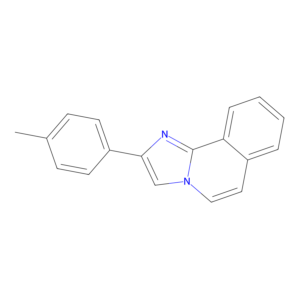 2-(4-Methylphenyl)imidazo[2,1-a]isoquinoline molecular structure, CAS 61001-04-5