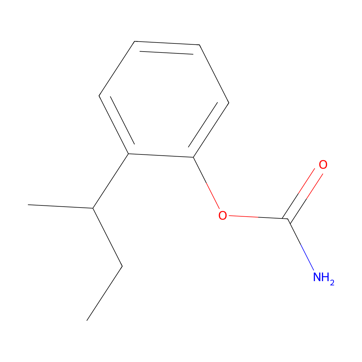 2-(Butan-2-yl)phenyl hydrogen carbonimidate molecular structure, CAS 61005-12-7