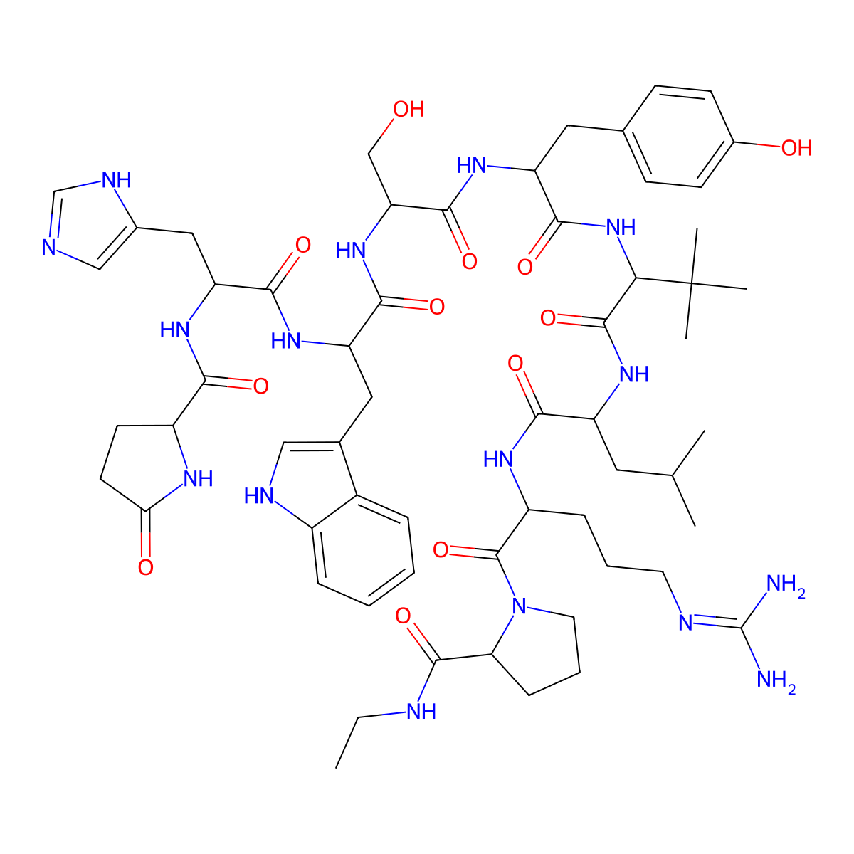 Lecirelin molecular structure, CAS 61012-19-9