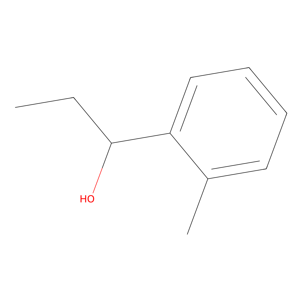 1-(2-Methylphenyl)-1-propanol molecular structure, CAS 61017-92-3