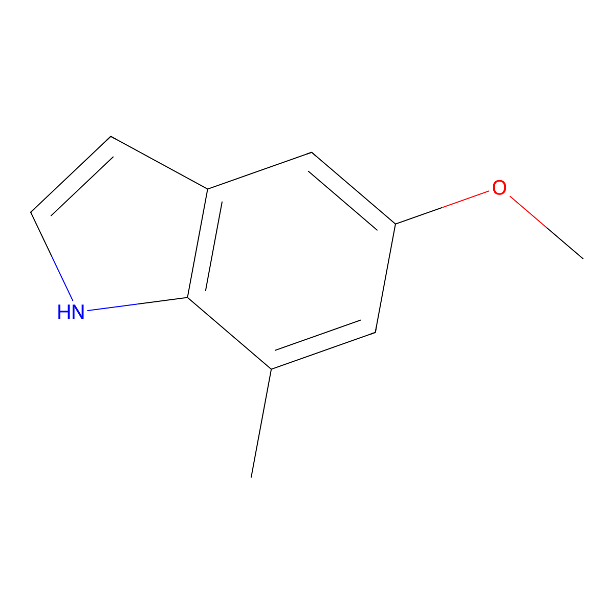 5-Methoxy-7-methyl-1H-indole molecular structure, CAS 61019-05-4