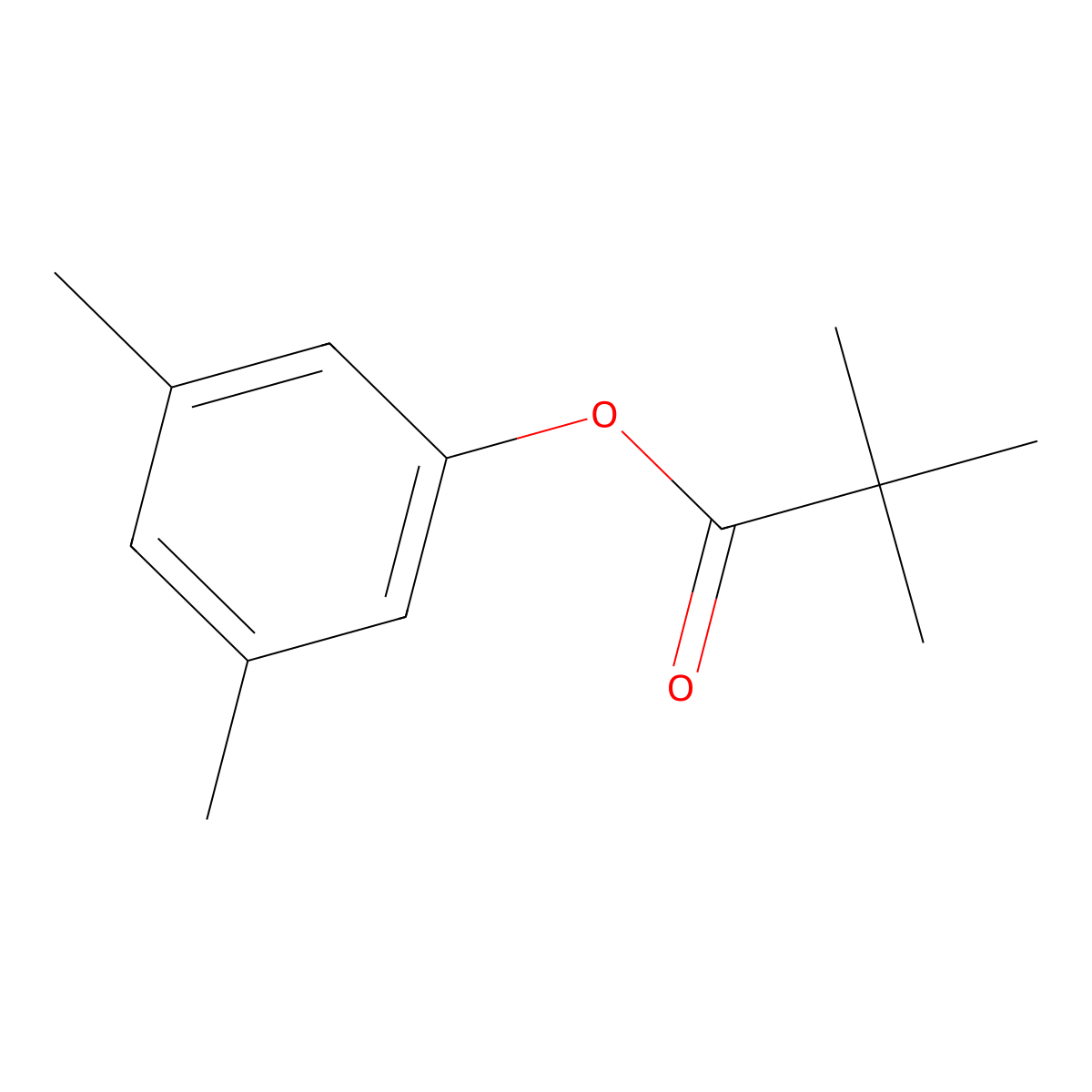 2,2-Dimethylpropanoic acid, 3,5-dimethylphenyl ester molecular structure, CAS 61019-06-5