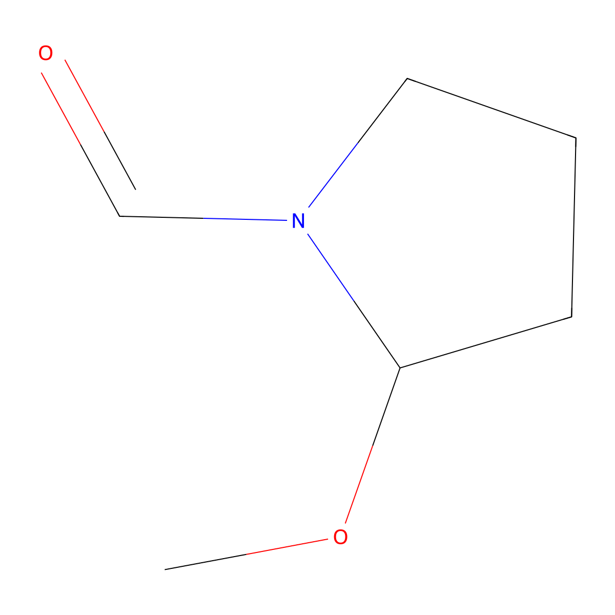 2-Methoxypyrrolidine-1-carbaldehyde molecular structure, CAS 61020-06-2