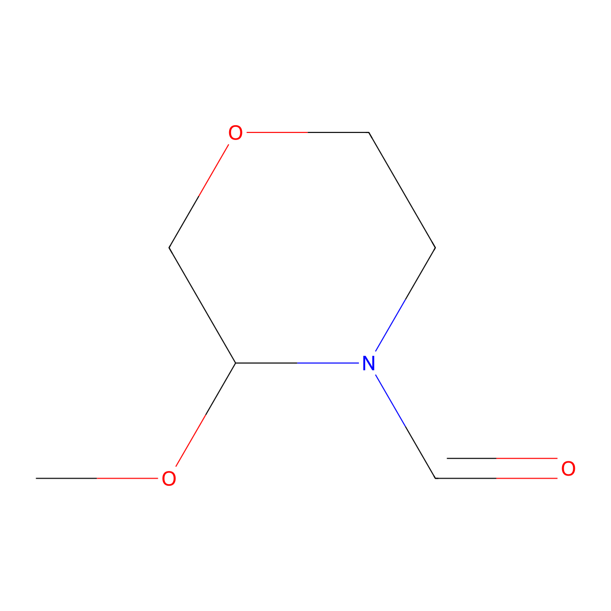 3-Methoxymorpholine-4-carbaldehyde molecular structure, CAS 61020-09-5