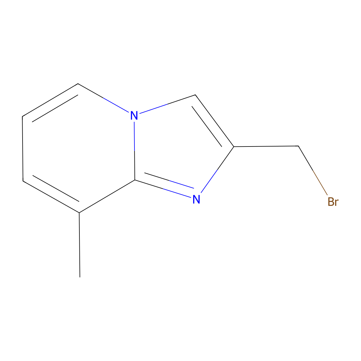 2-(Bromomethyl)-8-methylimidazo[1,2-a]pyridine molecular structure, CAS 610259-24-0