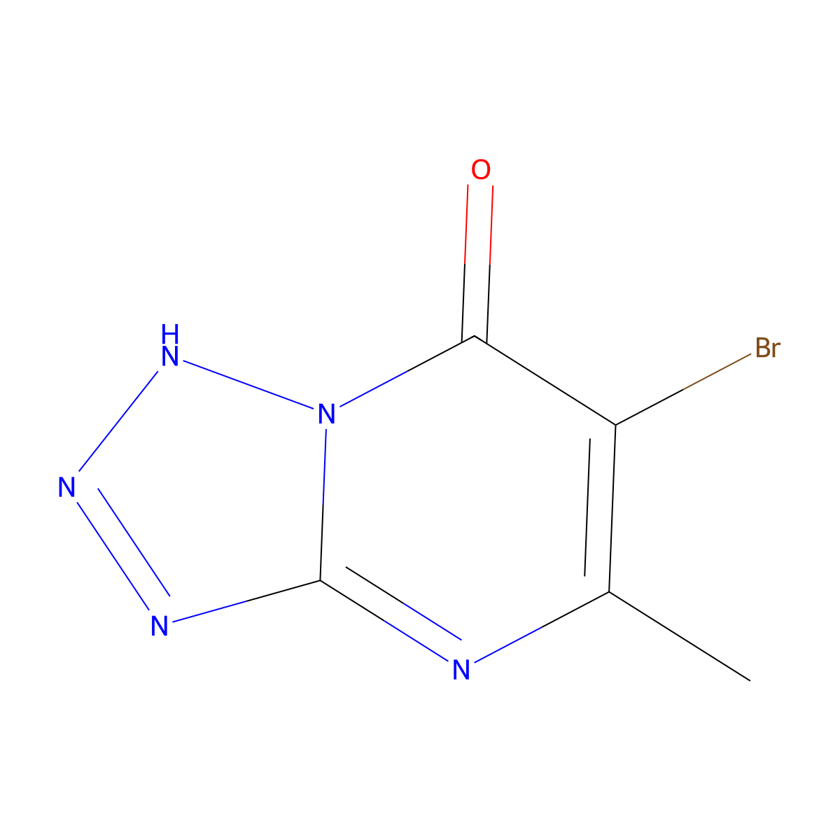 6-bromo-5-methyltetraazolo[1,5-a]pyrimidin-7(4H)-one molecular structure, CAS 610259-82-0