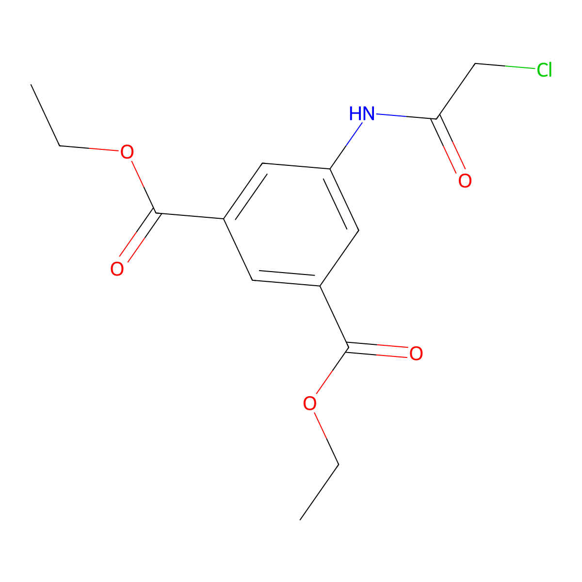 1,3-Diethyl 5-(2-chloroacetamido)benzene-1,3-dicarboxylate molecular structure, CAS 610261-06-8