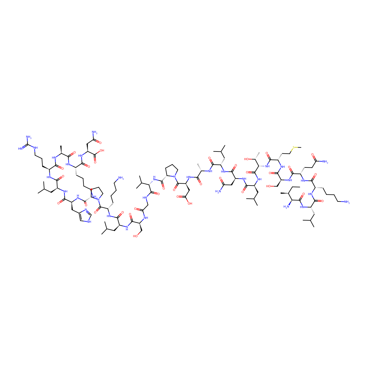 c-JUN peptide molecular structure, CAS 610273-01-3