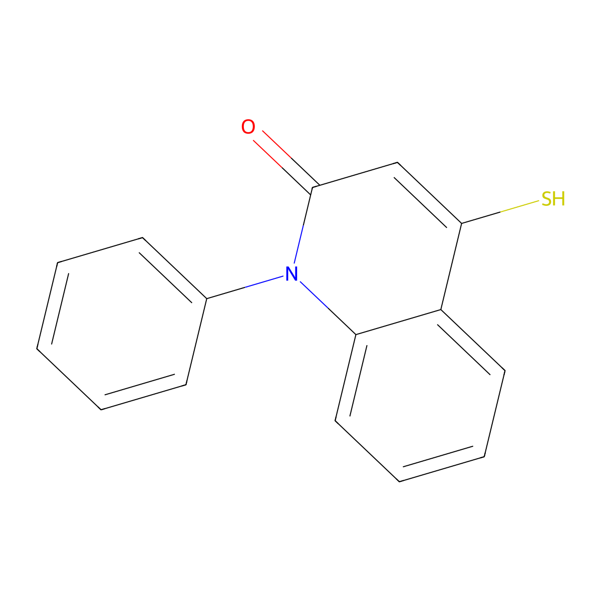 1-phenyl-4-sulfanyl-2(1H)-quinolinone molecular structure, CAS 610275-00-8