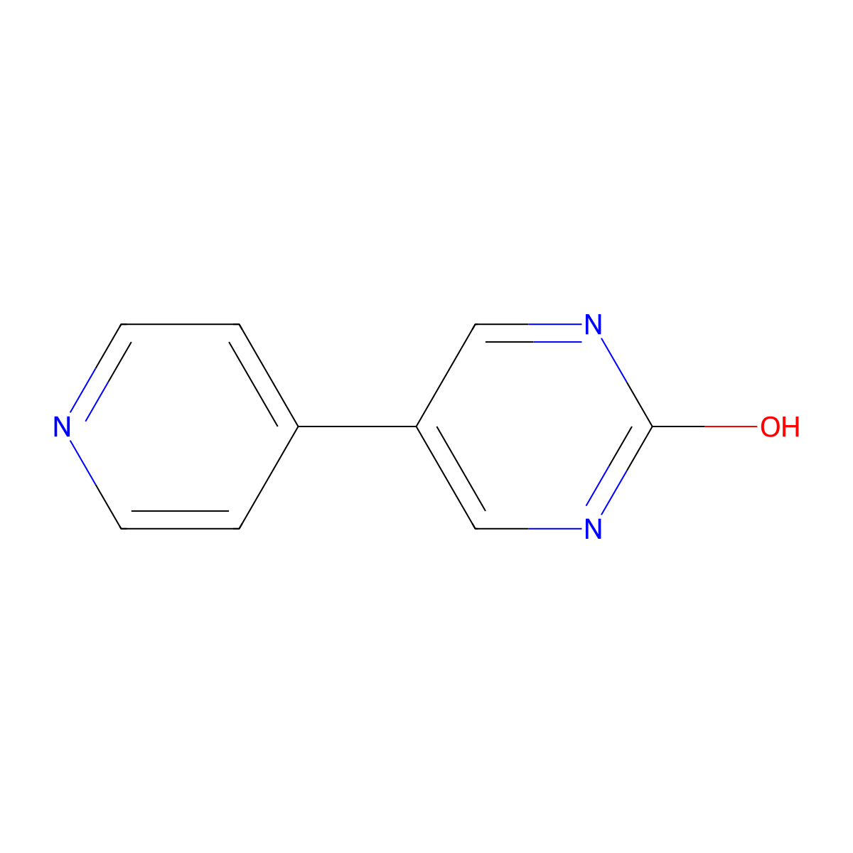5-(Pyridin-4-YL)pyrimidin-2(1H)-one molecular structure, CAS 610275-93-9