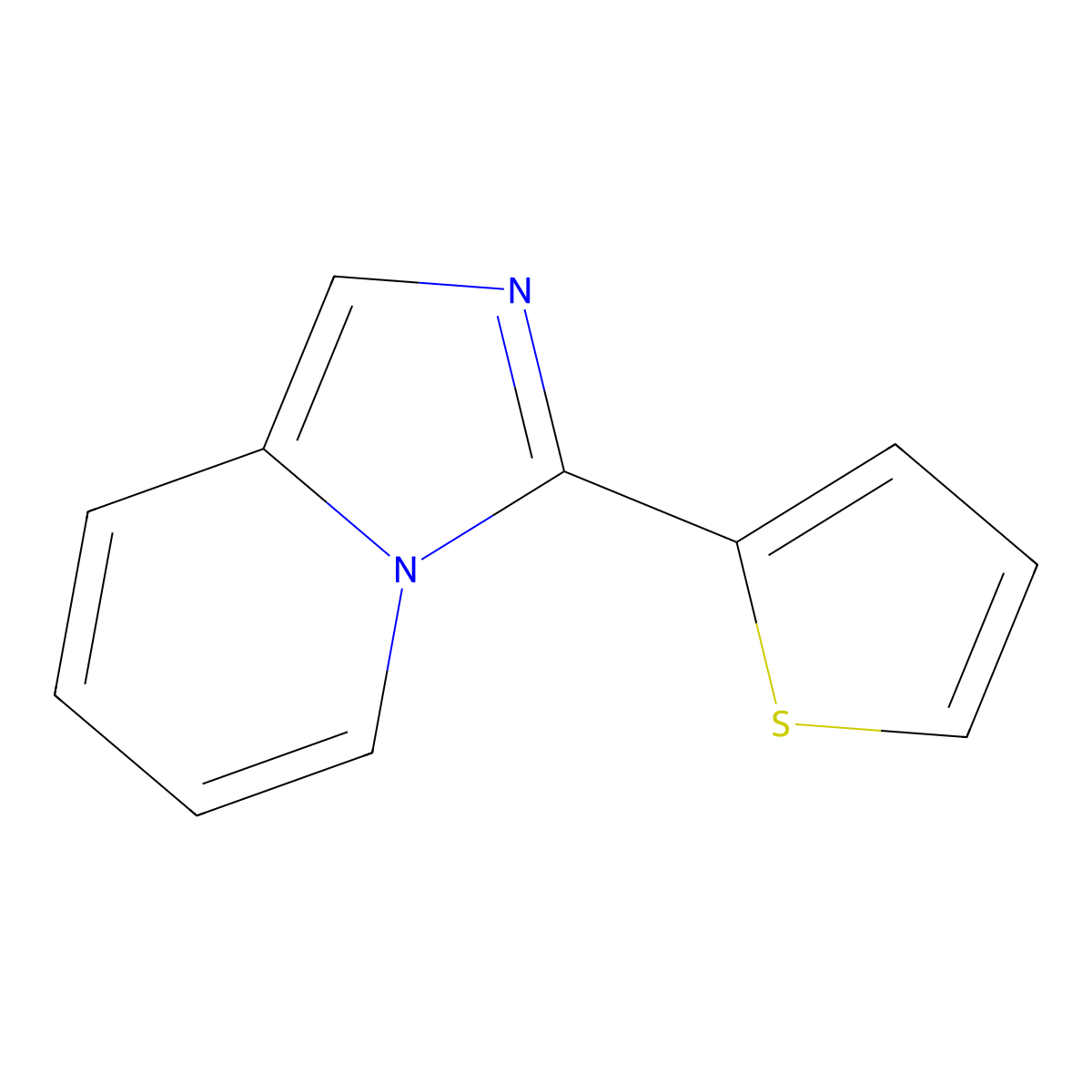 3-Thiophen-2-ylimidazo[1,5-a]pyridine molecular structure, CAS 610276-08-9