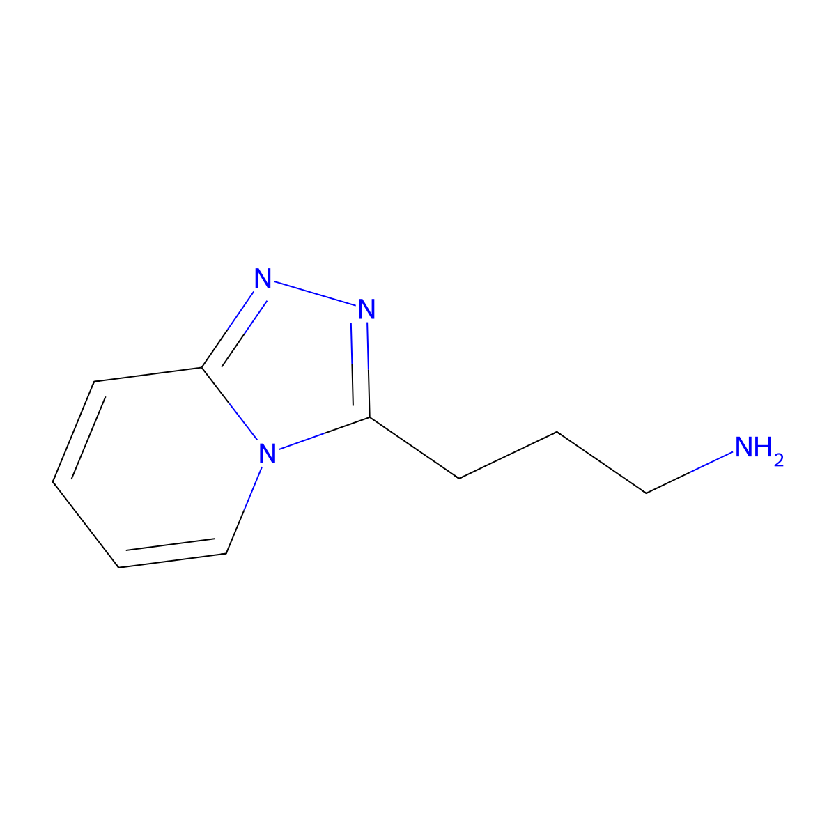 3-([1,2,4]Triazolo[4,3-a]pyridin-3-yl)propan-1-amine molecular structure, CAS 610276-38-5