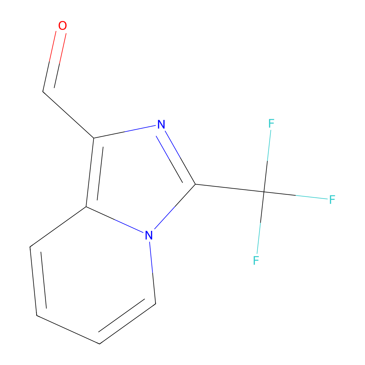 3-(Trifluoromethyl)imidazo[1,5-a]pyridine-1-carbaldehyde molecular structure, CAS 610276-98-7