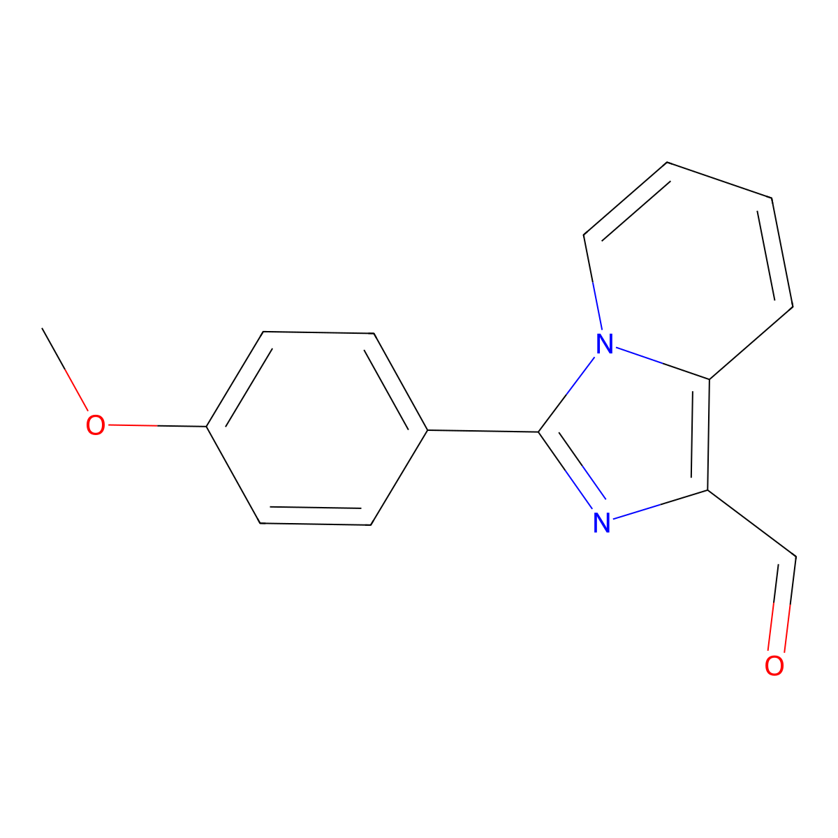 3-(4-Methoxyphenyl)imidazo[1,5-a]pyridine-1-carbaldehyde molecular structure, CAS 610276-99-8