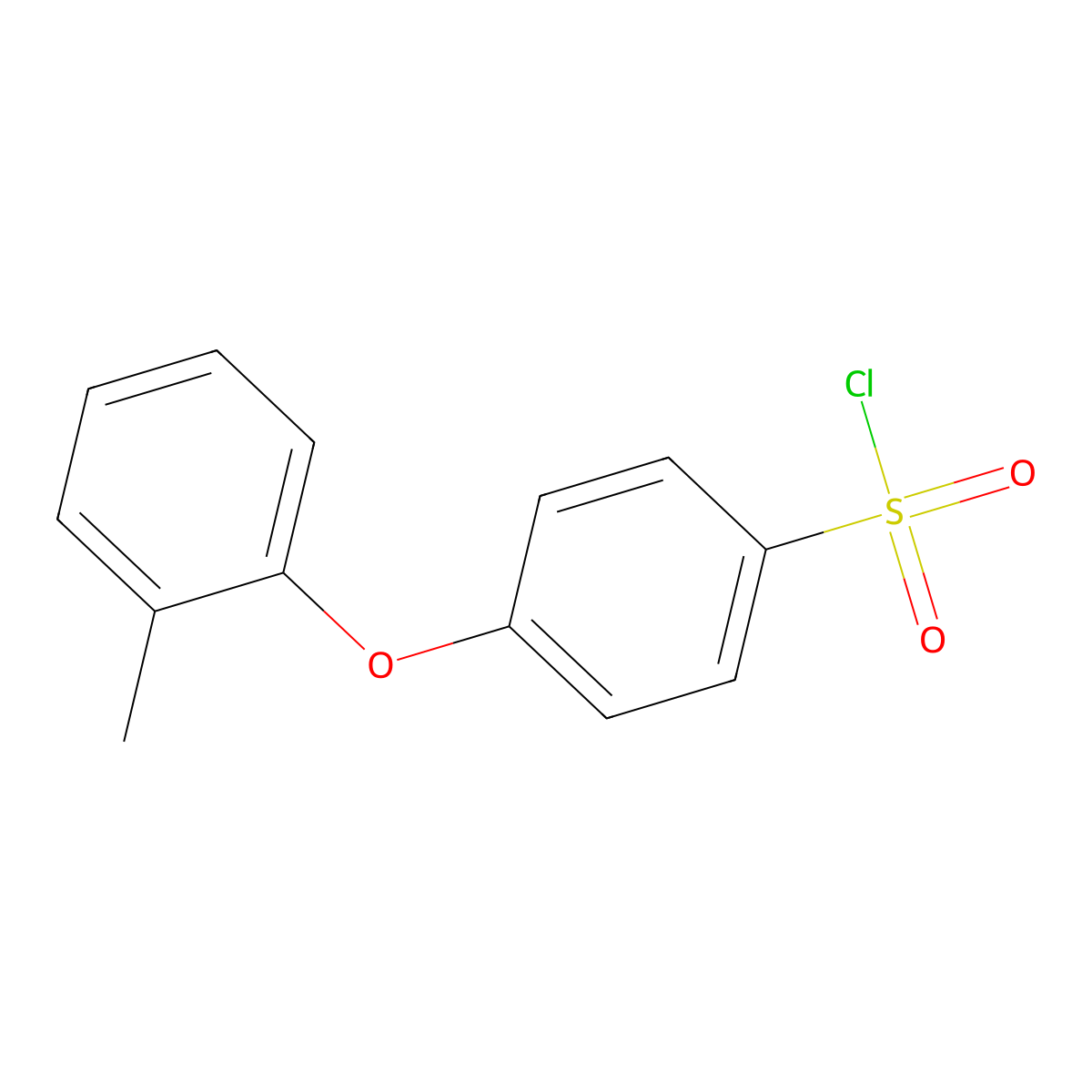 4-(2-Methylphenoxy)benzene-1-sulfonyl chloride molecular structure, CAS 610277-83-3