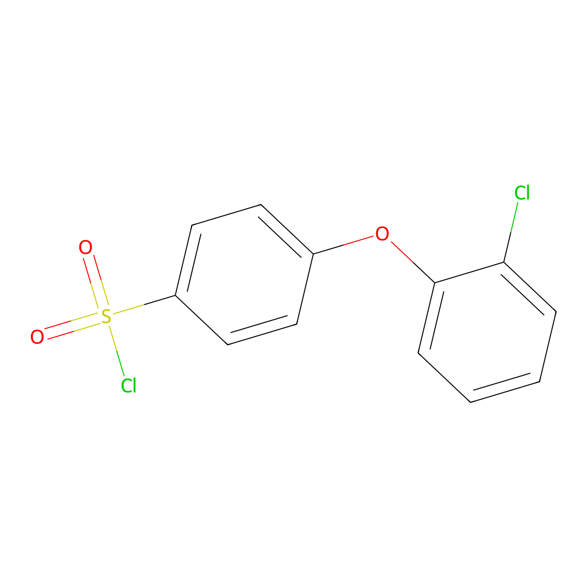4-(2-Chlorophenoxy)benzenesulfonyl chloride molecular structure, CAS 610277-84-4