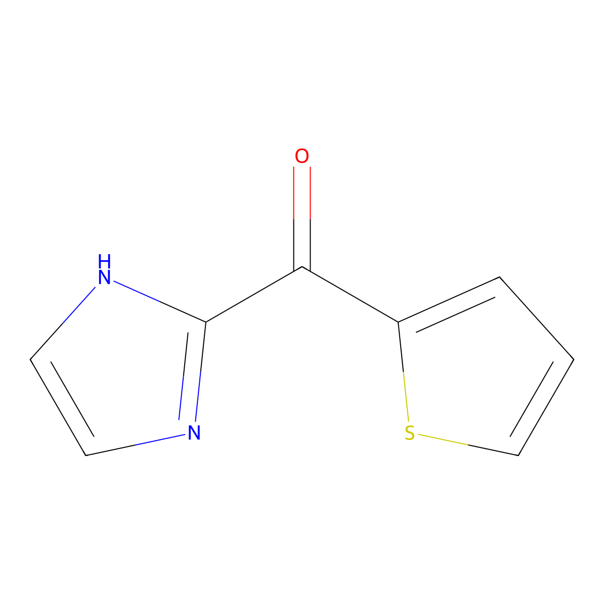 2-(thiophene-2-carbonyl)-1H-imidazole molecular structure, CAS 610279-47-5