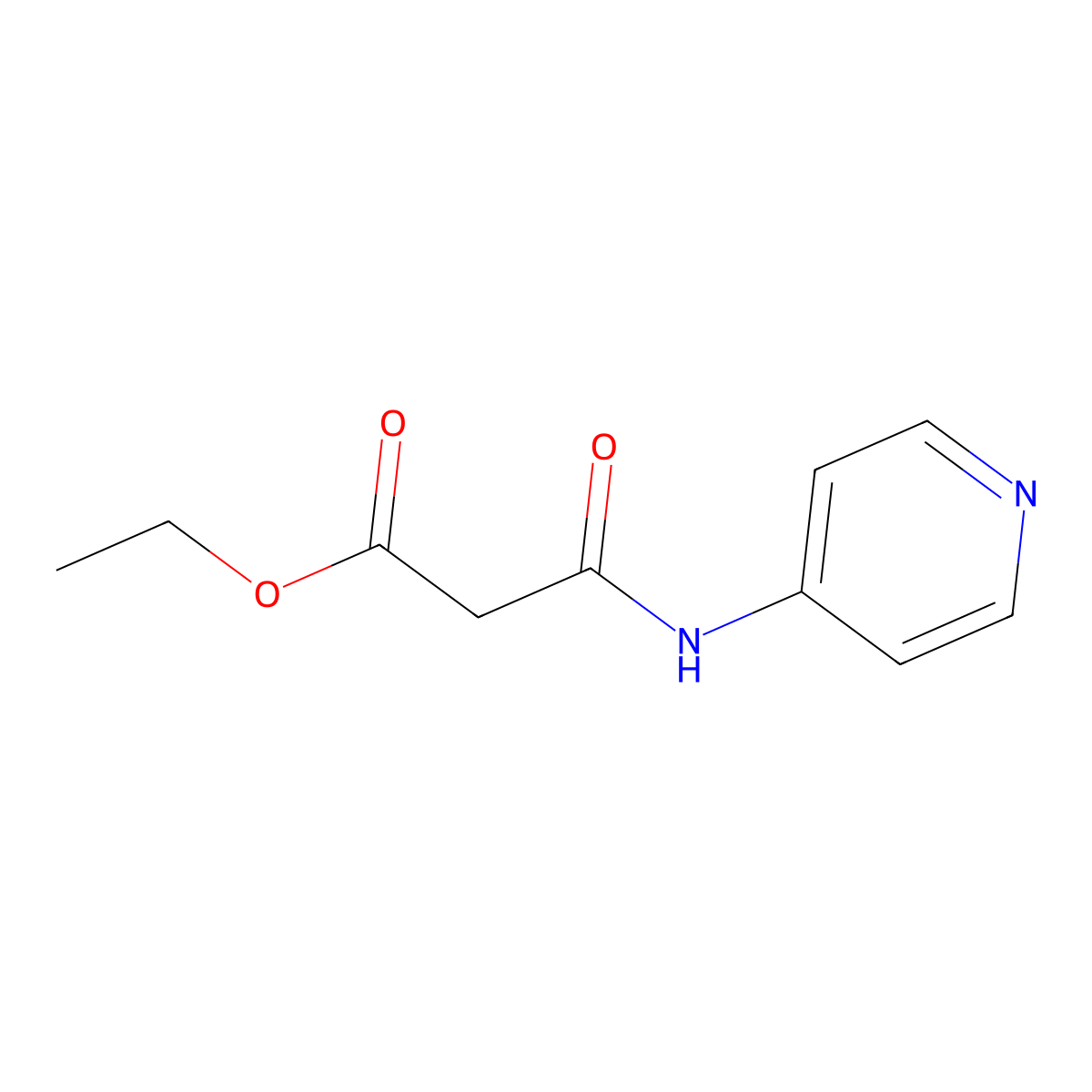 Ethyl 3-oxo-3-(pyridin-4-ylamino)propanoate molecular structure, CAS 610281-65-7