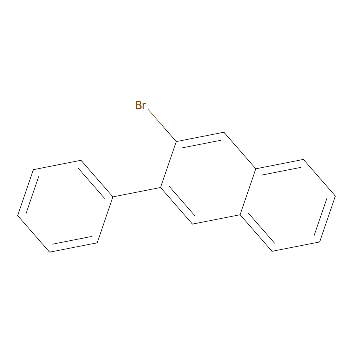2-Bromo-3-phenylnaphthalene molecular structure, CAS 610284-27-0