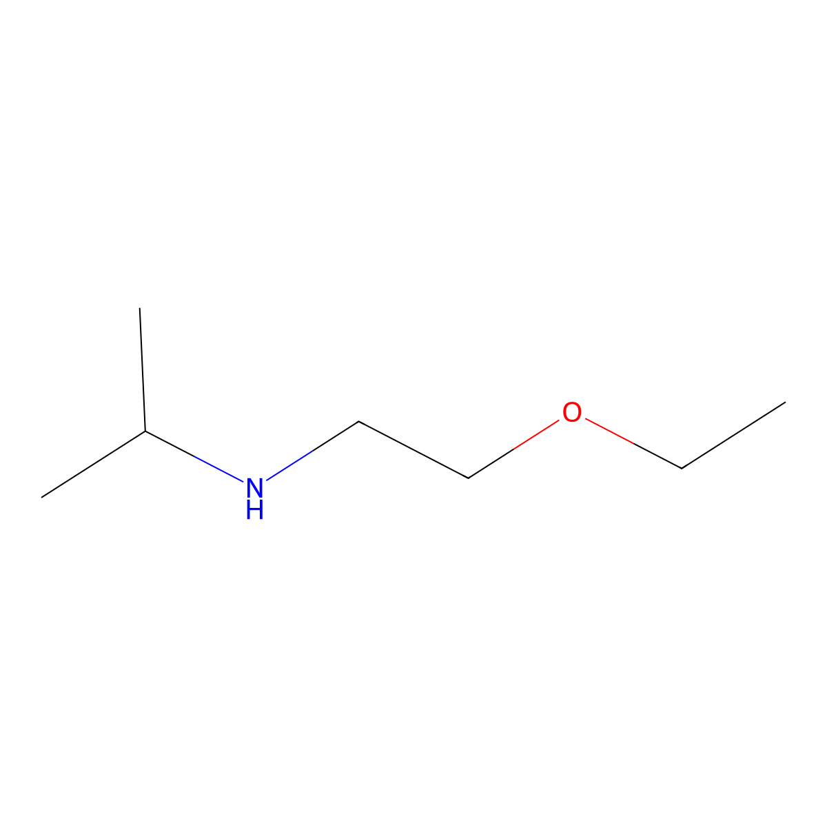 (2-Ethoxyethyl)(propan-2-yl)amine molecular structure, CAS 610309-71-2