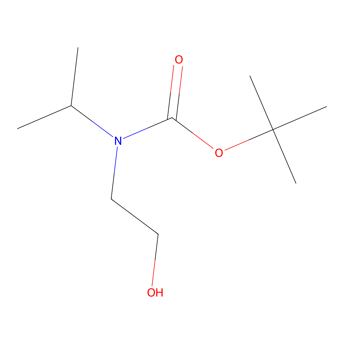 tert-Butyl (2-hydroxyethyl)(isopropyl)carbamate molecular structure, CAS 610309-73-4