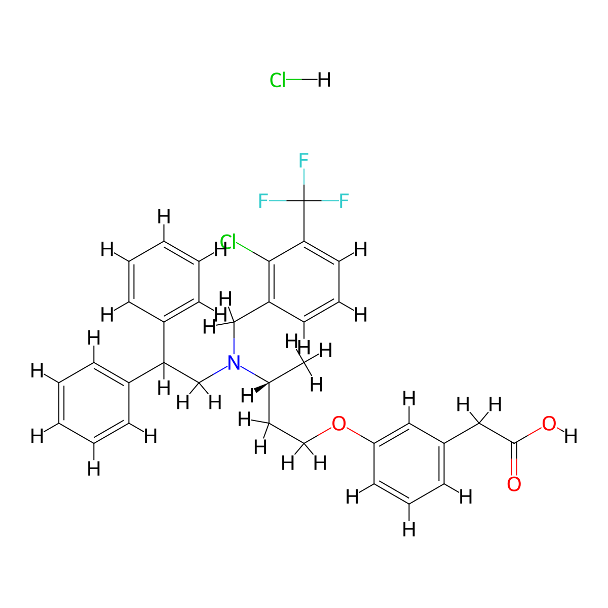 Abequolixron hydrochloride molecular structure, CAS 610318-03-1