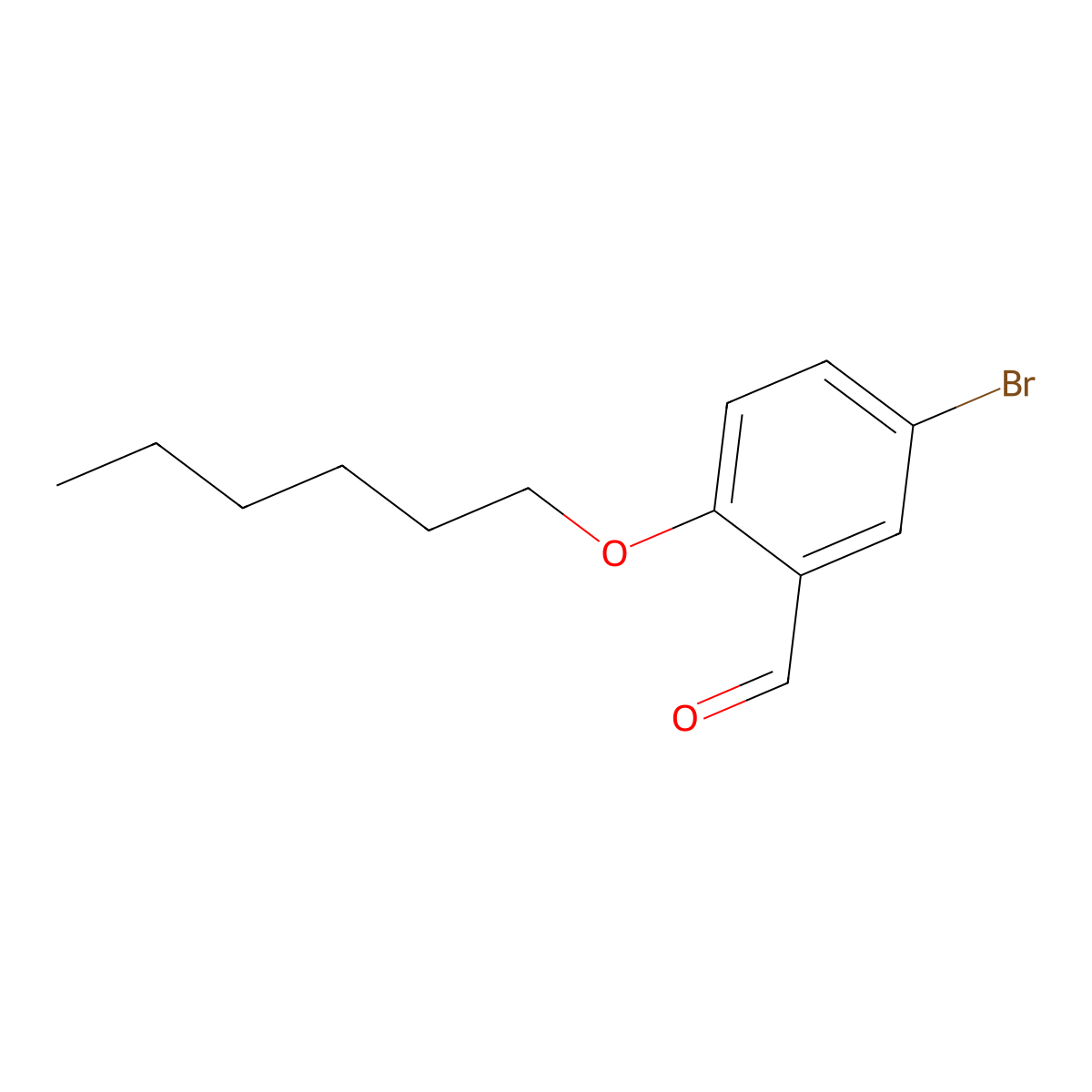 5-Bromo-2-(hexyloxy)benzaldehyde molecular structure, CAS 610322-33-3
