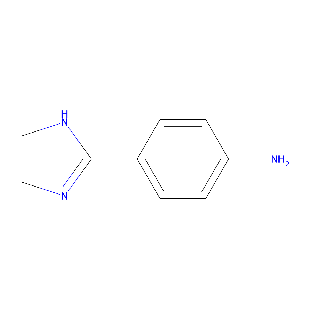 4-(4,5-Dihydro-1H-imidazol-2-yl)phenylamine molecular structure, CAS 61033-71-4