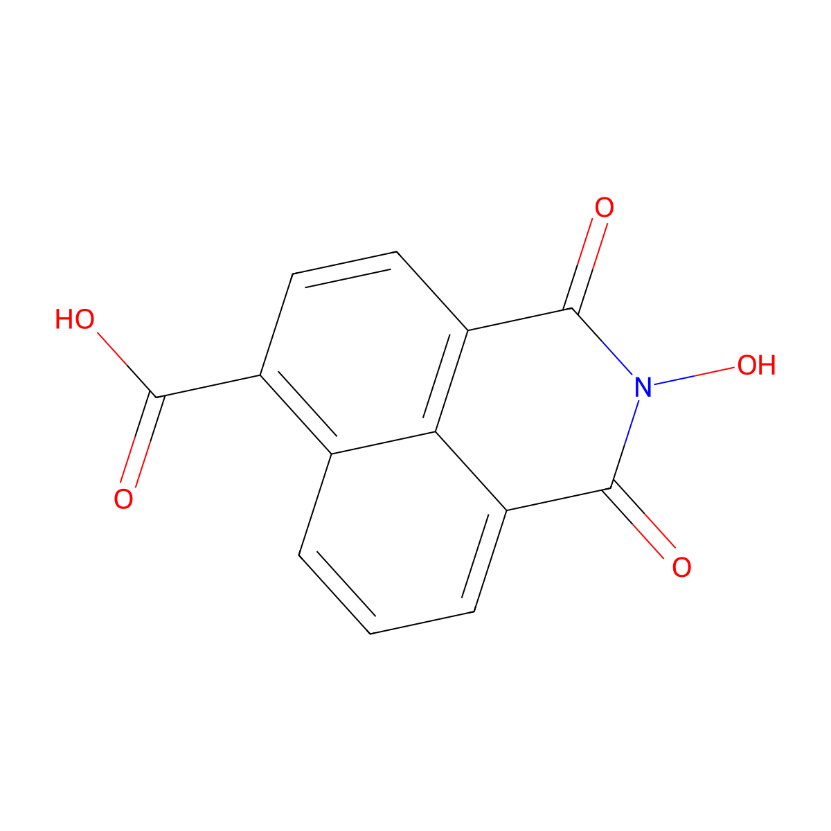 2-Hydroxy-1,3-dioxo-2,3-dihydro-1H-benzo[de]isoquinoline-6-carboxylic acid molecular structure, CAS 61035-38-9