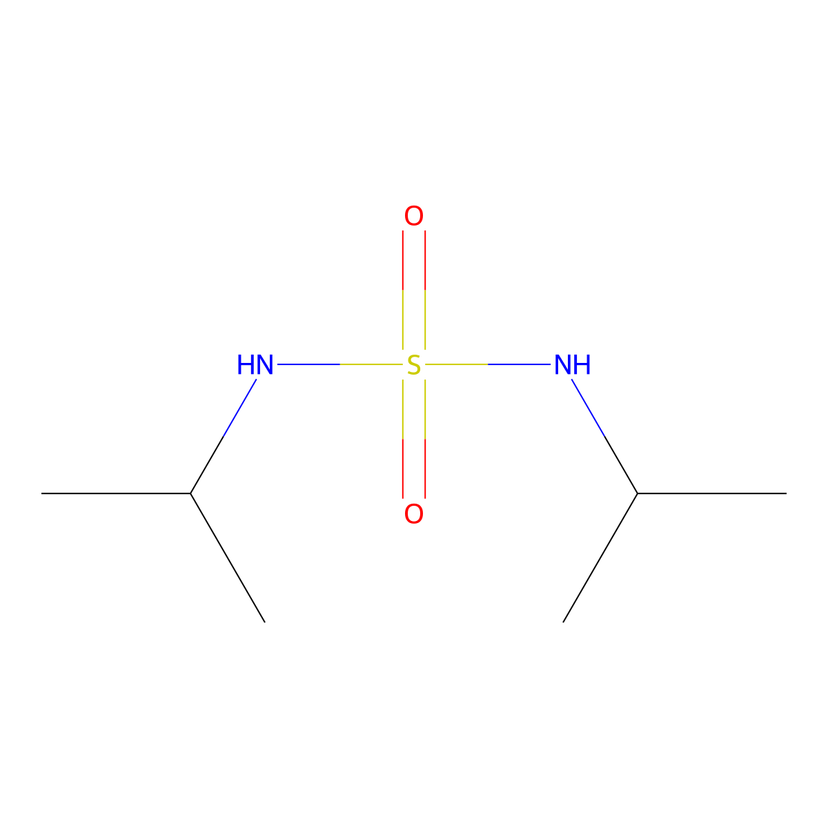 N,N'-diisopropylsulfamide molecular structure, CAS 6104-07-0