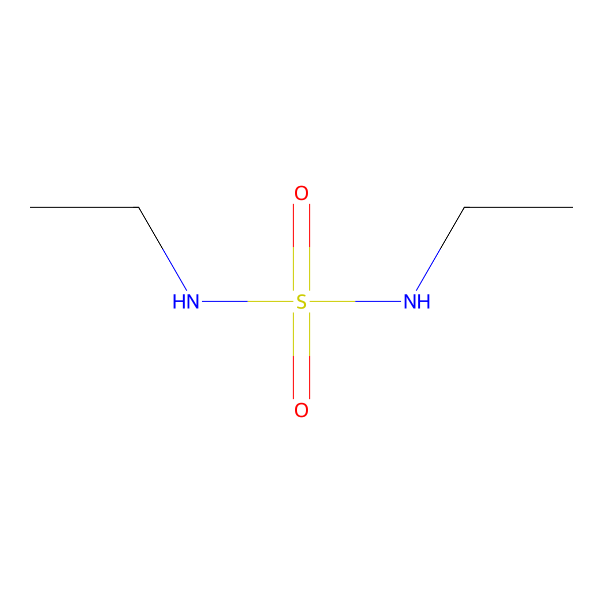 N,N'-Diethylsulfamide molecular structure, CAS 6104-21-8