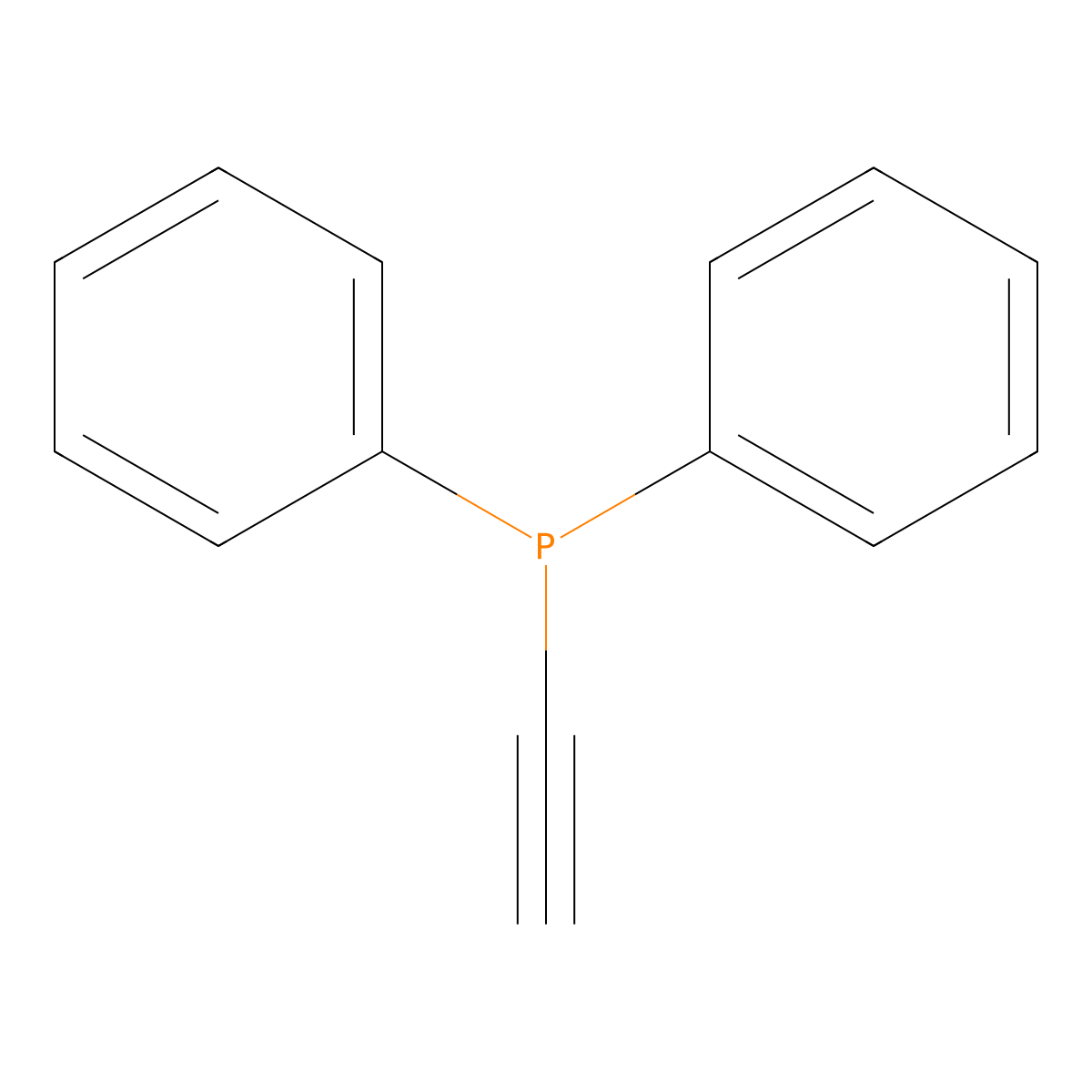 Ethynyldiphenylphosphine molecular structure, CAS 6104-47-8