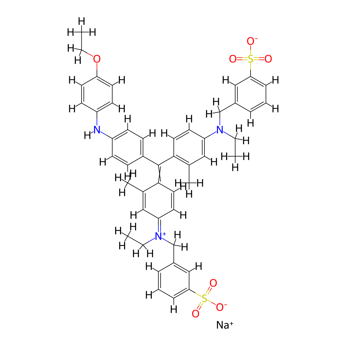 C.I. Acid Blue 90 molecular structure, CAS 6104-58-1