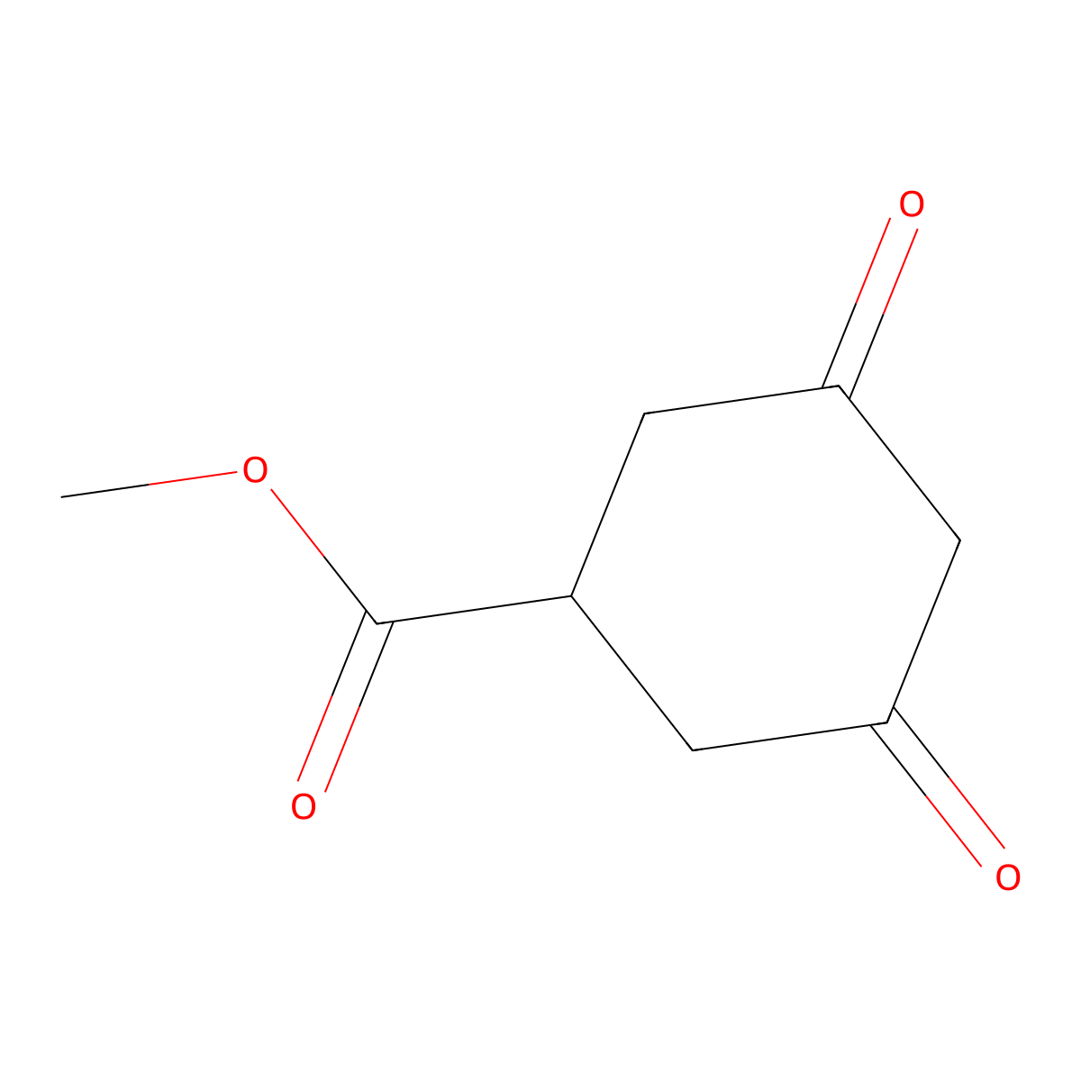 Methyl 3,5-dioxocyclohexane-1-carboxylate molecular structure, CAS 61040-83-3
