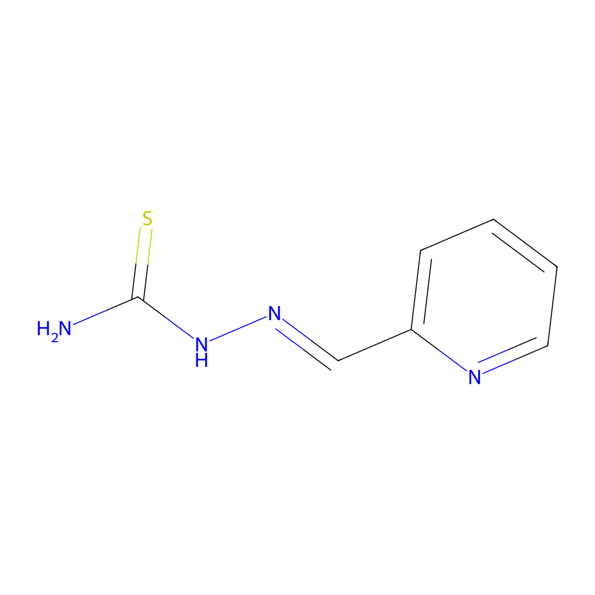 2-Formylpyridine thiosemicarbazone molecular structure, CAS 61043-10-5