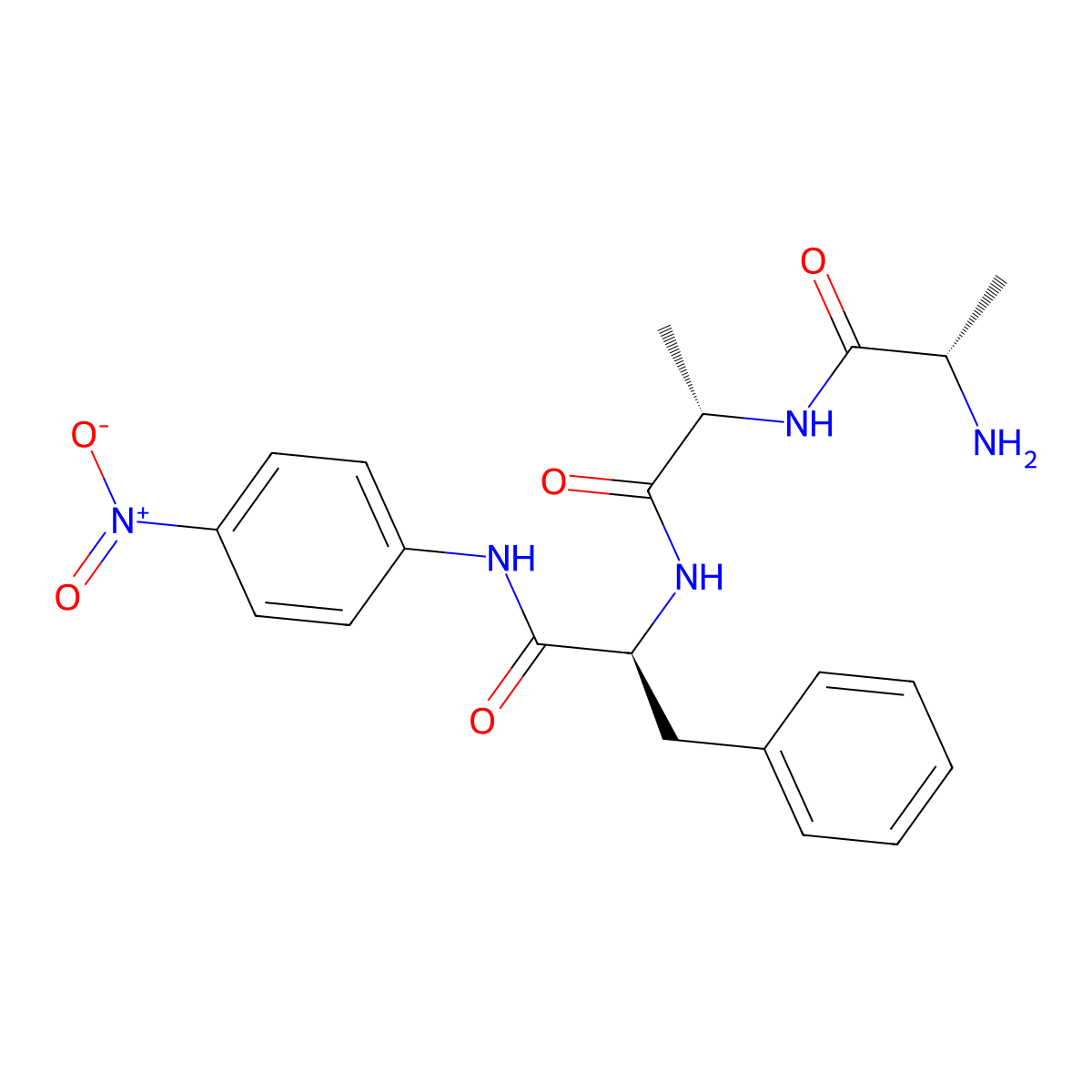 Ala-Ala-Phe p-nitroanilide molecular structure, CAS 61043-41-2