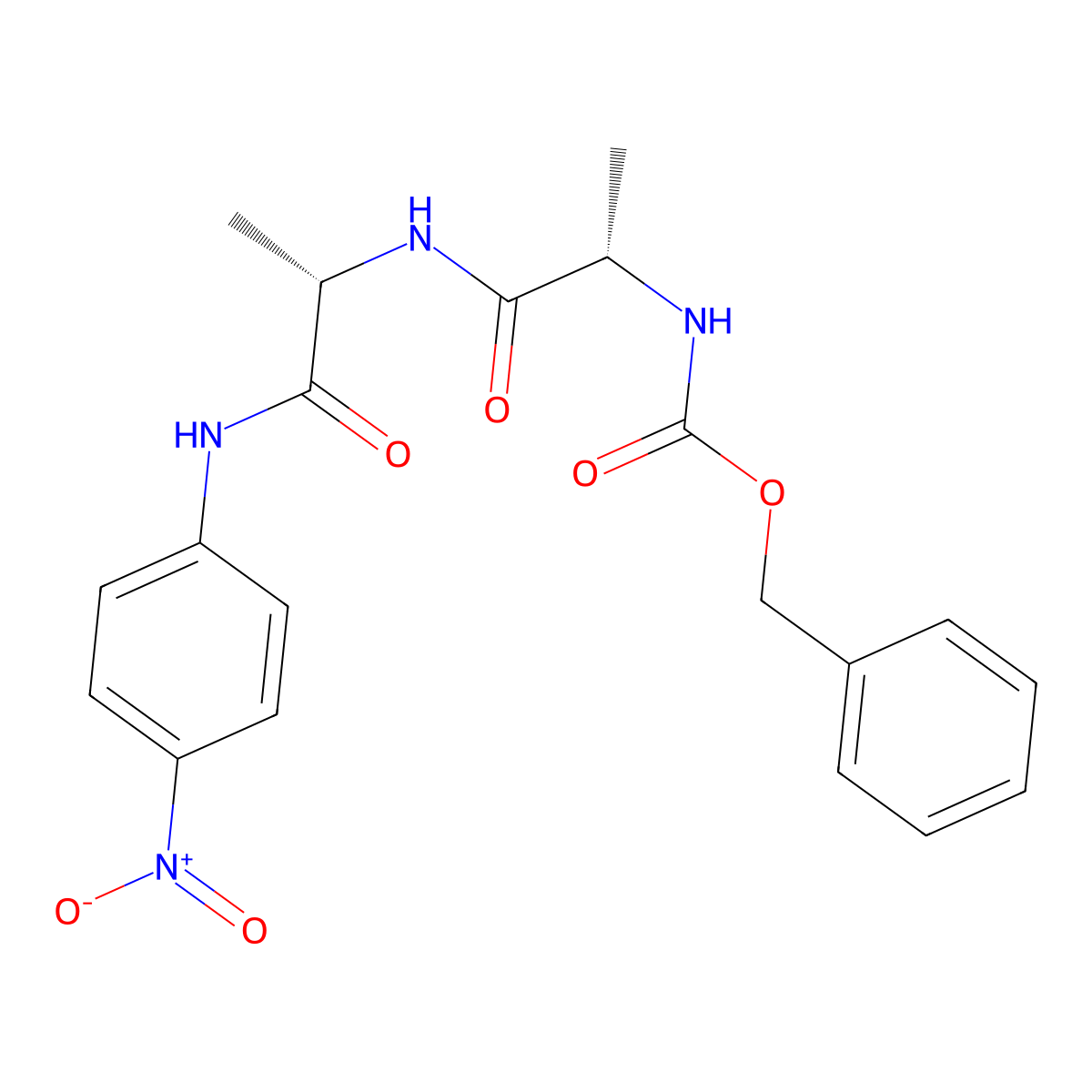 Z-Ala-ala-pna molecular structure, CAS 61043-58-1